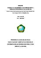 RESUME Hakikat Alam Dan Implikasinya Terhadap Pendidikan Islam [PDF]