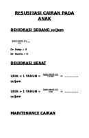 Resusitasi Cairan Pada Anak [PDF]