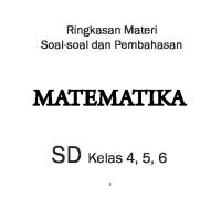 Ringkasan Mate 4 5 6 SD PDF [PDF]