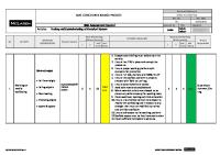 Risk Assessment For Testing and Commissioning of Electrical System