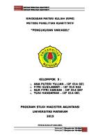 RMK KLP 5 (Pengukuran Variabel)