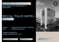 Royal Tulip Hotel: Tugas I Jenis-Jenis Struktur [PDF]