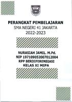 RPP Berdiferensiasi Kelas Xi Mipa [PDF]