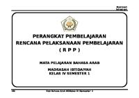 RPP MI Bahasa Arab Kelas 4