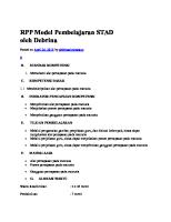 RPP Model Pembelajaran STAD [PDF]