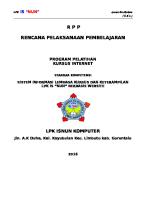 RPP Sistem Informasi Berbasis Website