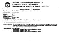 RPS Matakuliah Mekanika Analitik