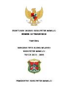 RTRW Kabupaten Mamuju Tahun 2019-2039 [PDF]