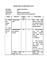 Rubrik Penilaian Tanaman Sayuran