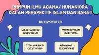 Rumpun Ilmu Agama/ Humaniora Islam Dan Barat