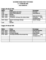 Rundown Acara Family Gathering