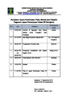 Rundown Acara Pembinaan Fisik