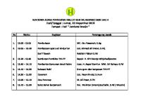 Rundown Acara Peringatan Maulid Nabi Muhammad Saw Tahun 1441 H