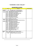 Rundown Ziarah Wali MKU 2020