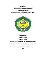 Saifur Rohman Makalah Semiotika [PDF]