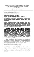 Sambutan Kepala Dinas Pembukaan PKPR [PDF]