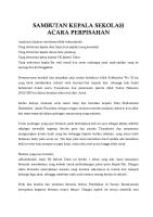 Sambutan Kepala Sekolah [PDF]