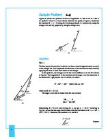 Sample Problem: Solution