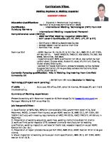 Sandeep Kumar CV - Welding Engineer-Welding Inspector