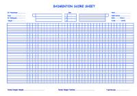 Scoresheet Bulu Tangkis