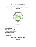 Sediaan Obat Simplisia Getah Damar Dan Malam