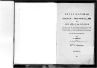 SEFER HA-TAMAR. DAS BUCH VON DER PALME des ABU AFLAH aus SYRACUS. Ein Text aus der arabischen Geheimwissenschaft. Nach der allein erhaltenen hebräischen Uebersetzung [I-II]