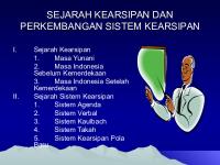 Sejarah Dan Sistem Kearsipan