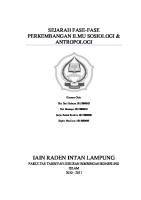 Sejarah Fase Sosioantropologi