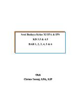 Seni Budaya Kelas XI KD 3.5 2021 [PDF]