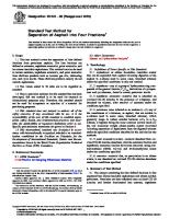 Separation of Asphalt Into Four Fractions: Standard Test Method For [PDF]