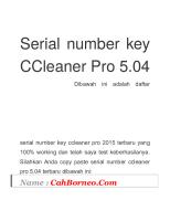 Serial Number Key CCleaner Pro 5