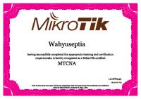 Sertifikat Mikrotik Mtcna