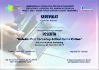 Sertifikat Seminar Awam Adiksi Game Online PDF