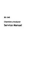 Service Manual: BS-240 Chemistry Analyzer