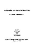 Service Manual: DONGFENG DFA1063DJ10 (14) - 301/303