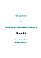 Service Manual For CHEM 5X - V2012.01.01 [PDF]