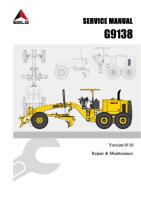 Service Manual For G9138 Grader