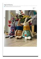 She Makes Crochet - Rag Doll Bunny - Crochet Pattern