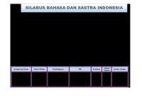 Silabus Esensial Bahasa Dan Sastra Indonesia Kelas X Peminatan