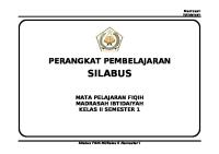 Silabus Fiqih Kelas 2 SMT 1