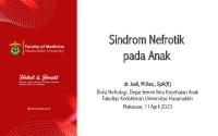 Sindrom Nefrotik Pada Anak