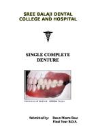 Single Complete Denture