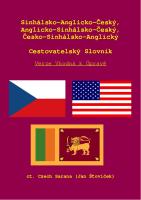 Sinhalese-English-Czech Trilingual Travellers' Dictionary [PDF]