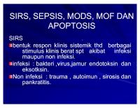 Sirs Sepsis Mods Mof Dan