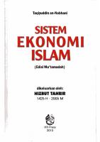 Sistem Ekonomi Islam