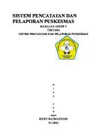 Sistem Pencatatan Dan Pelaporan Puskesmas