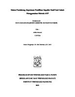 Sistem Pendukung Keputusan Pemilihan Supplier Hasil Tani Gabah Menggunakan Metode AHP [PDF]