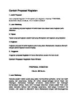 Sistematika Contoh Proposal Kegiatan [PDF]