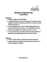 SJT Practice Paper 2 Large Print