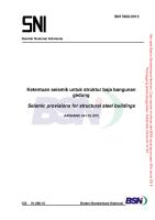 SNI 7860-2015 - Ketentuan Seismik Baja [PDF]